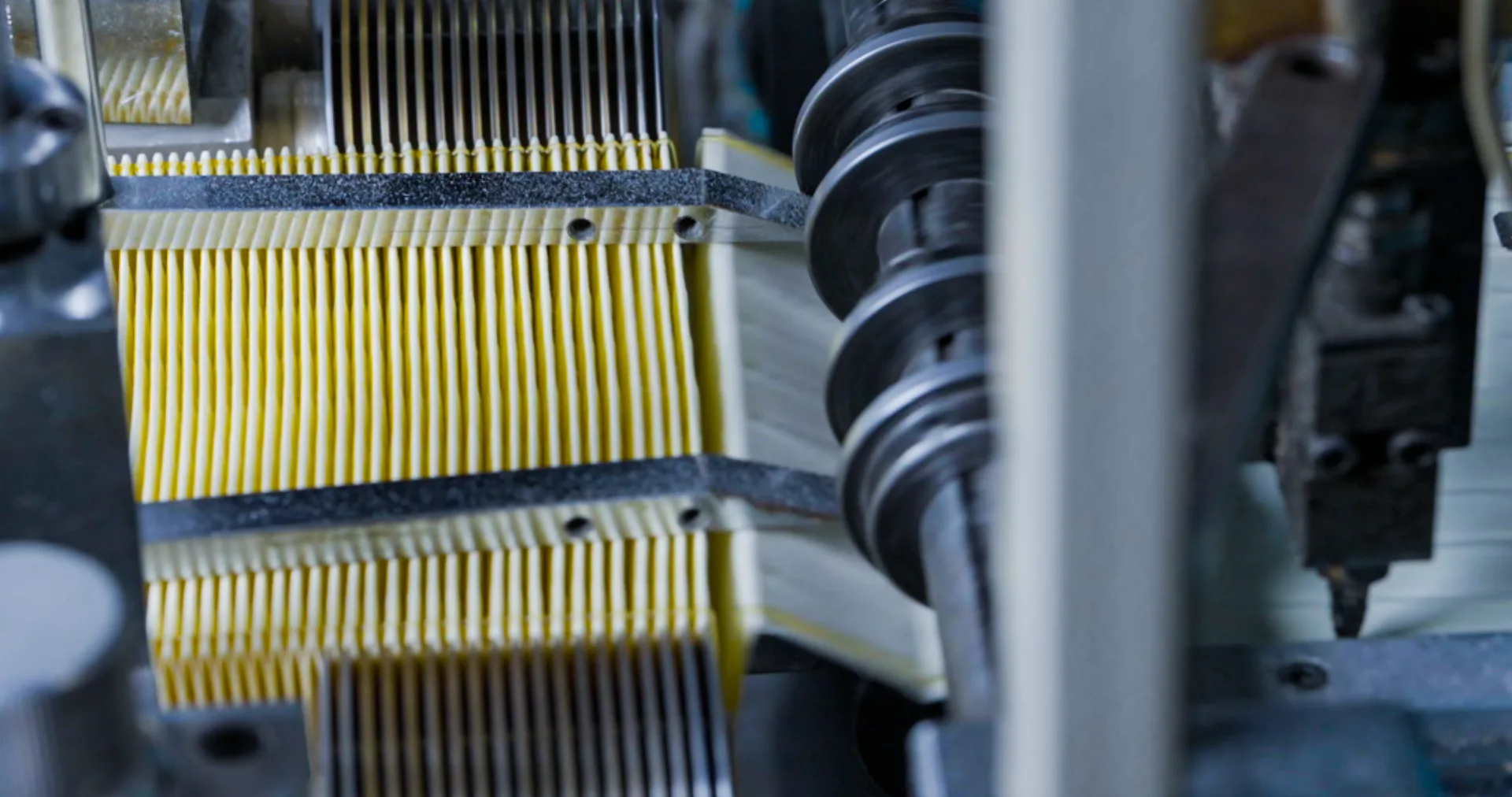 Yellow pasta machine process